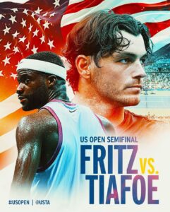 Frances Tiafoe vs Taylor Fritz / Créditos: @USOpen