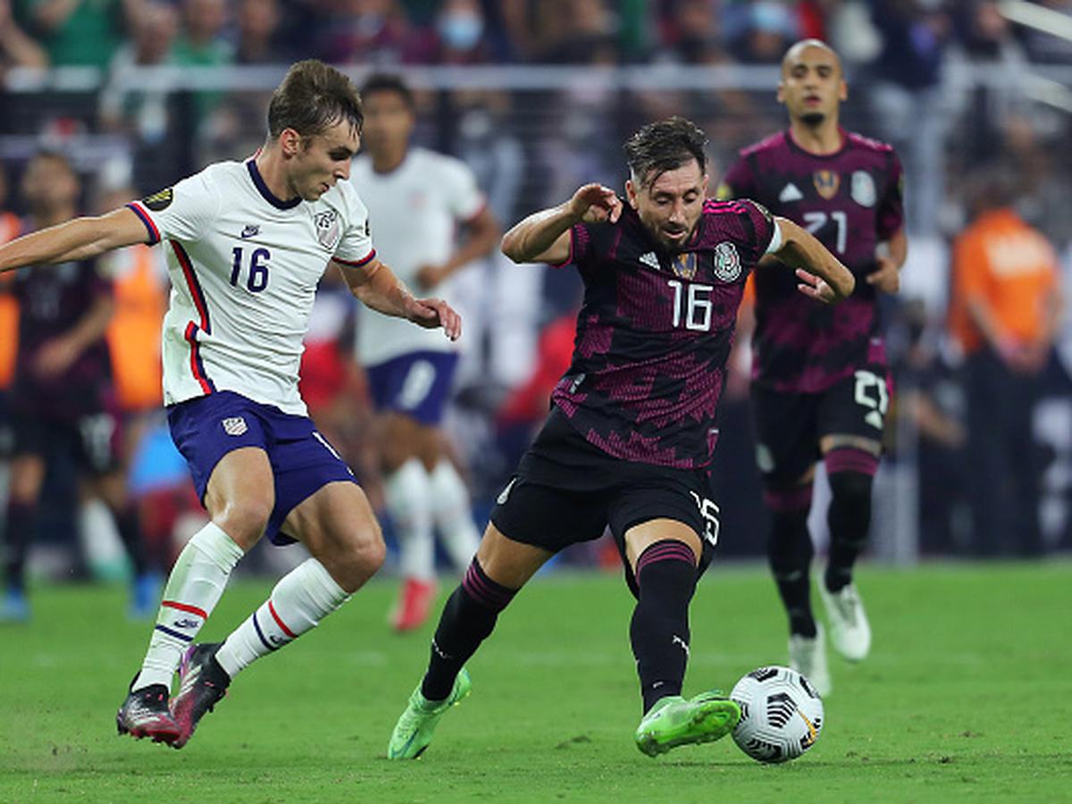 Héctor Herrera en el partido contra USA